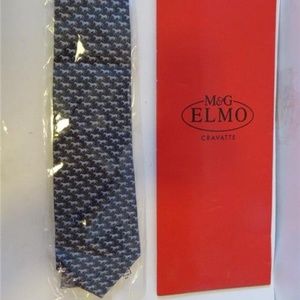 NEW MENS DELLA SPIGA  BLUE HORSE PRINT SILK TIE